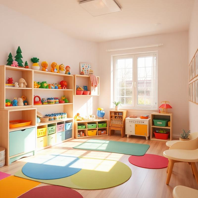 Sala de terapia com brinquedos